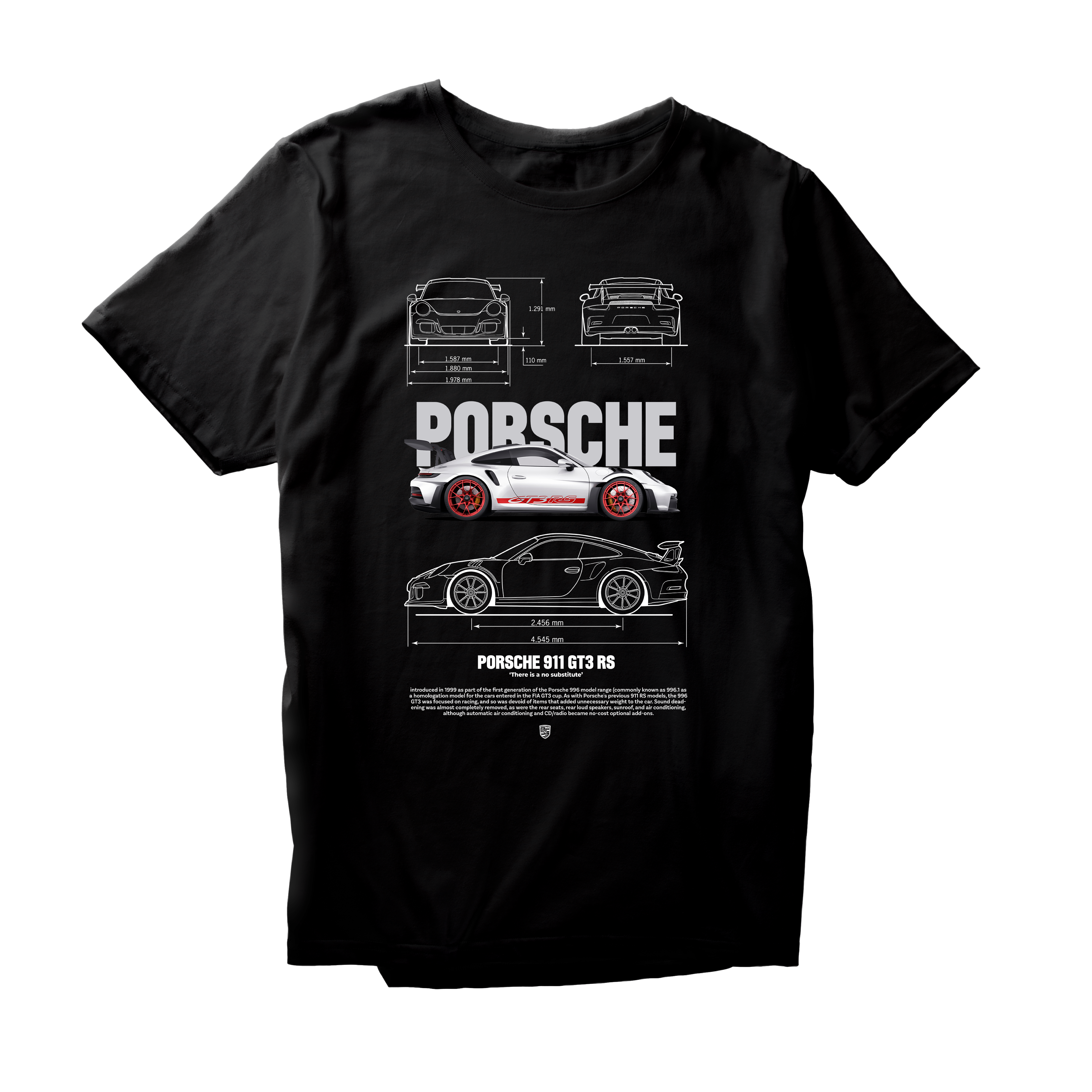 Alfaq GRAY PORSCHE 911 GT3 2023 2 T-Shirt